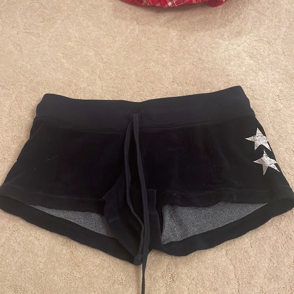 Navy Hardtail Terry Shorts with White Stars